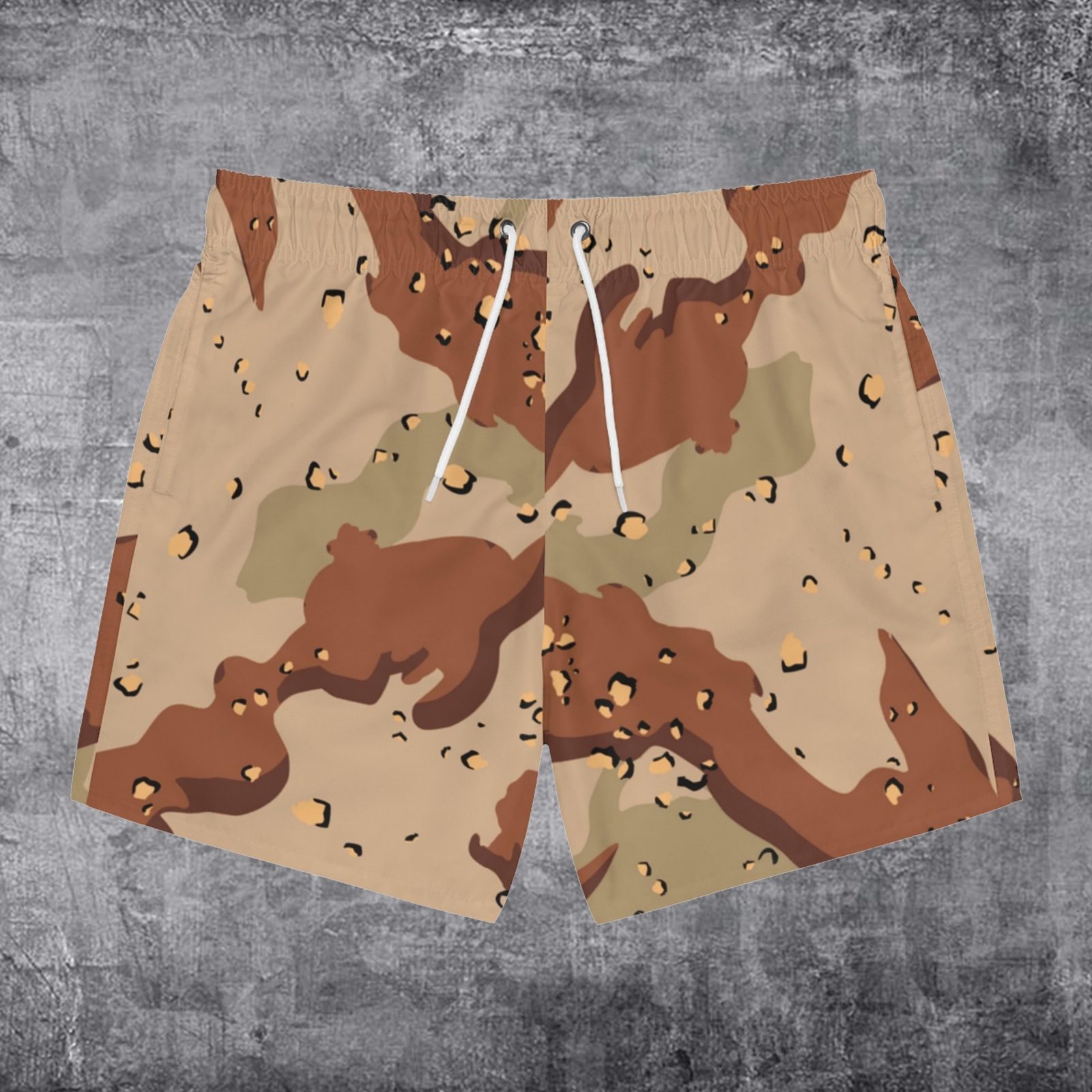 Canyon Cookie Desert Camo Shorty Swim Trunks - Infantry Owned Apparel