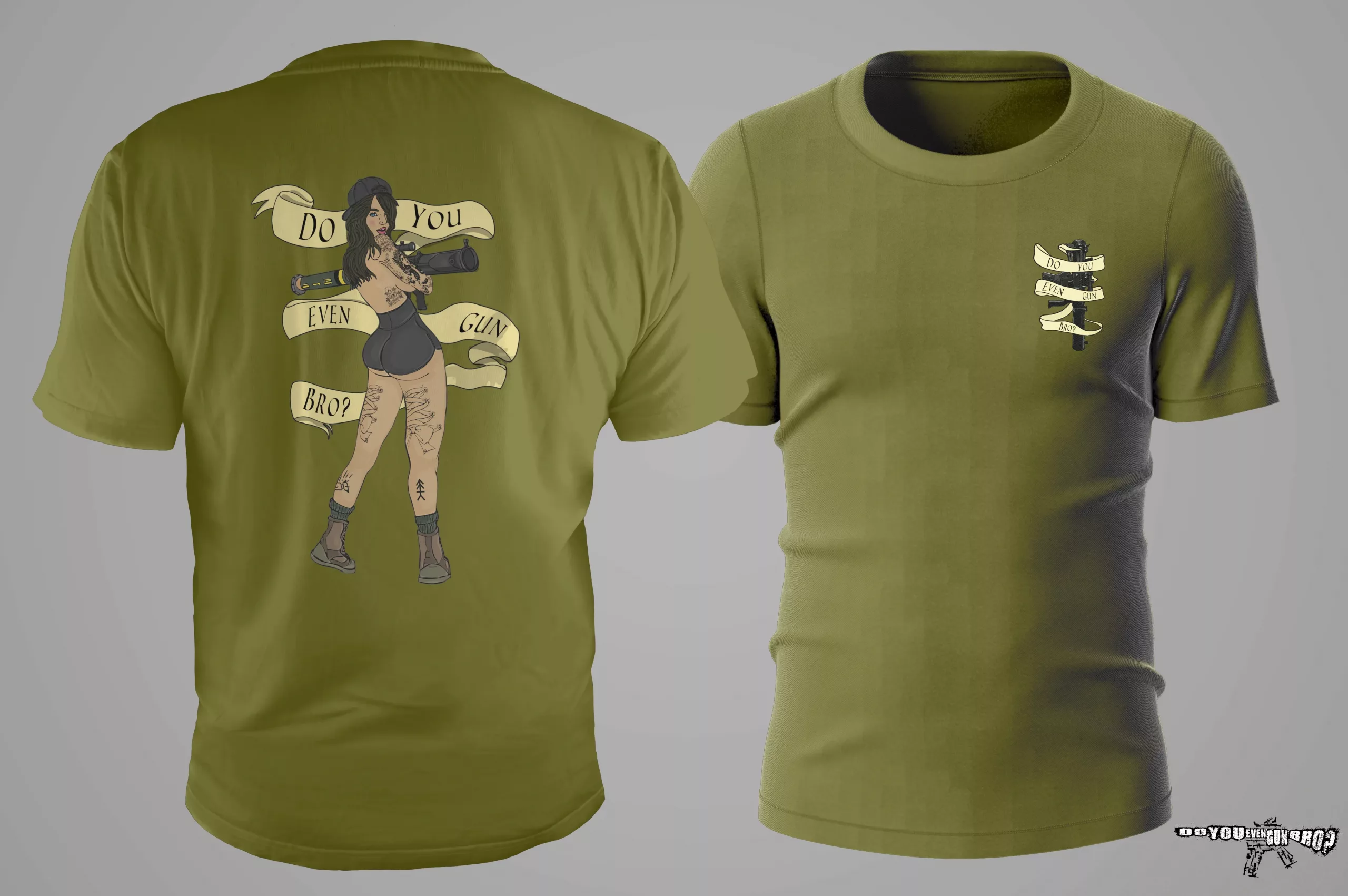 Rocket Girl Pin-Up - Infantry Owned Apparel